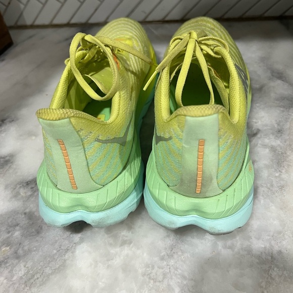Hoka One One Womens Mach 5 1127894 CGLG Green Running Shoes Sneakers Size 10.5B - Picture 2 of 11